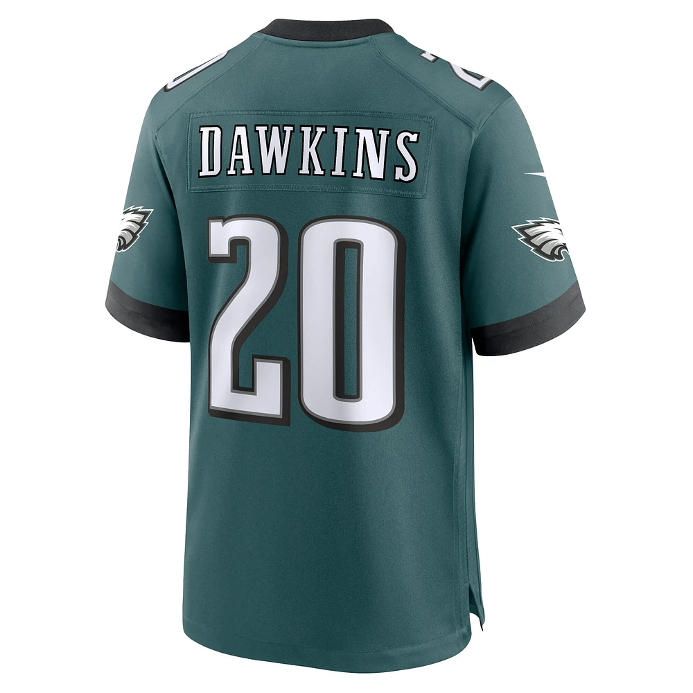 Men's Nike Brian Dawkins Midnight Green Philadelphia Eagles Team Game Jersey