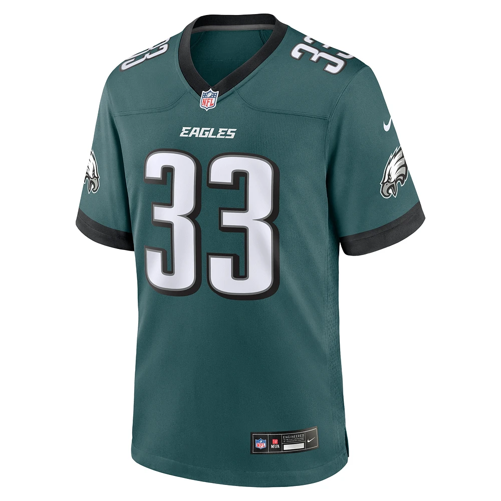 Men's Nike Cooper DeJean Green Philadelphia Eagles  Game Jersey