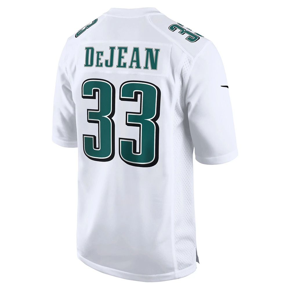 Men's Nike Cooper DeJean Tundra White Philadelphia Eagles Super Bowl LIX Fashion Game Jersey