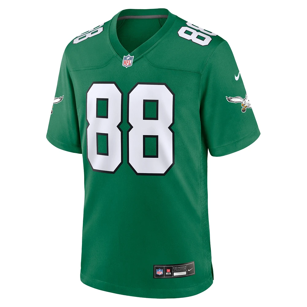 Men's Nike Dallas Goedert Kelly Green Philadelphia Eagles Alternate Game Player Jersey