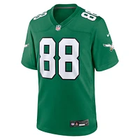 Men's Nike Dallas Goedert Kelly Green Philadelphia Eagles Alternate Game Player Jersey