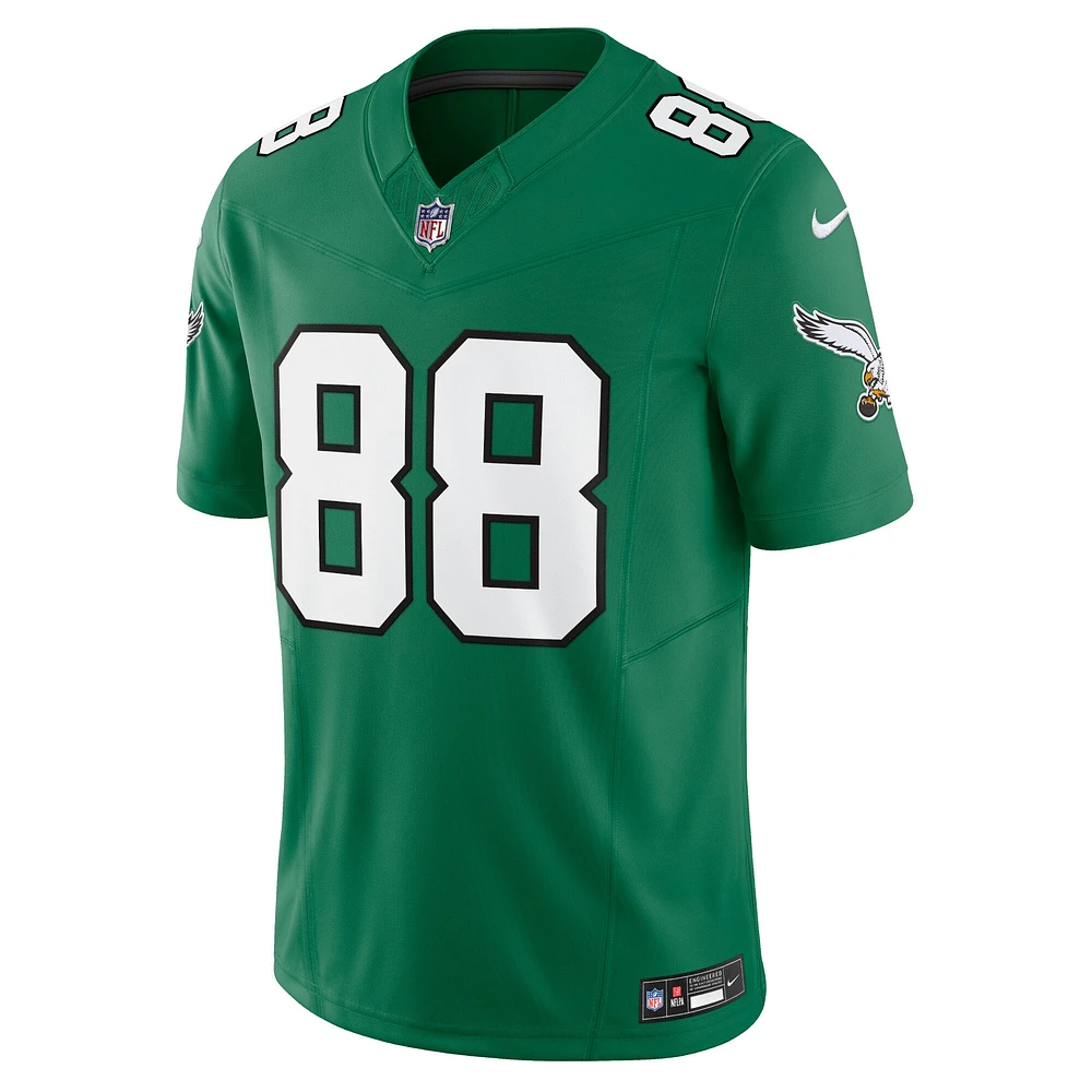 Men's Nike Dallas Goedert Kelly Green Philadelphia Eagles Vapor F.U.S.E. Limited Jersey