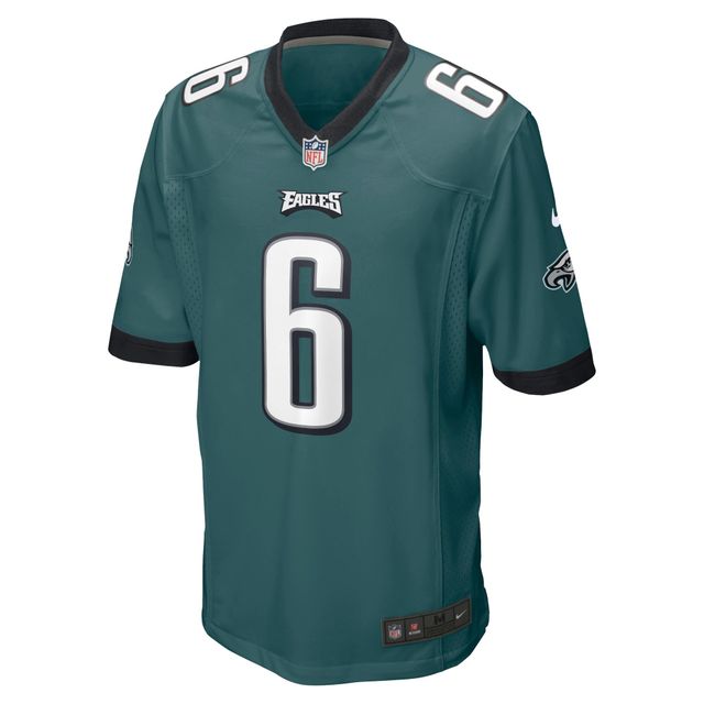 Maillot de match des Eagles Philadelphie Nike DeVonta Smith vert nuit pour homme