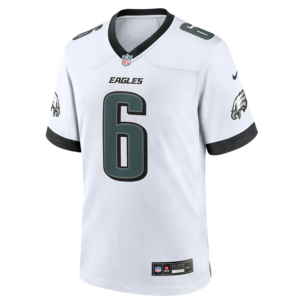 Men's Nike DeVonta Smith White Philadelphia Eagles Game Jersey
