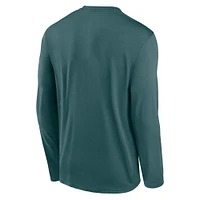 Men's Nike Green Philadelphia Eagles Icon Legend Performance Long Sleeve T-Shirt