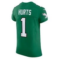 Men's Nike Jalen Hurts Kelly Green Philadelphia Eagles 2nd Alternate Vapor F.U.S.E. Elite Jersey