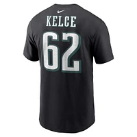 Men's Nike Jason Kelce  Black Philadelphia Eagles Player Name & Number T-Shirt