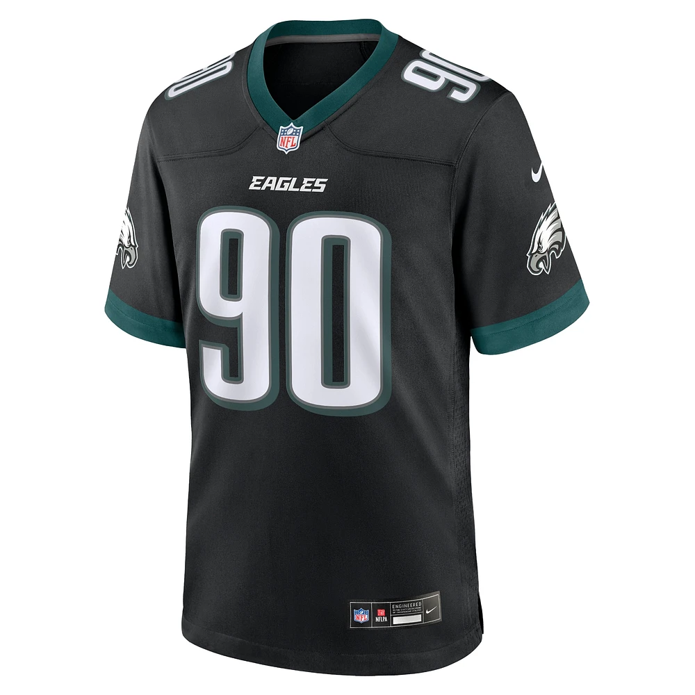 Men's Nike Jordan Davis Black Philadelphia Eagles Alternate Game Jersey