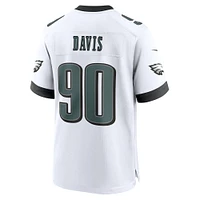 Men's Nike Jordan Davis White Philadelphia Eagles Game Jersey