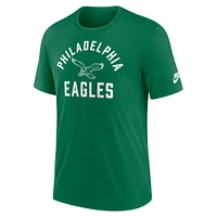 Men's Nike Kelly Green Philadelphia Eagles Favorable Timeline Tri-Blend T-Shirt