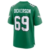 Men's Nike Landon Dickerson Kelly Green Philadelphia Eagles Alternate Game Jersey
