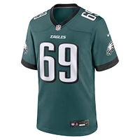 Men's Nike Landon Dickerson Midnight Green Philadelphia Eagles Team Game Jersey