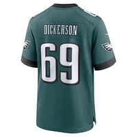 Men's Nike Landon Dickerson Midnight Green Philadelphia Eagles Team Game Jersey