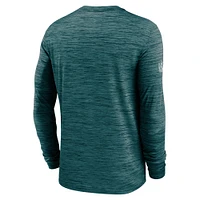 Men's Nike Midnight Green Philadelphia Eagles 2024 Sideline Velocity Performance Long Sleeve T-Shirt