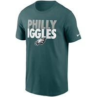 Men's Nike Midnight Green Philadelphia Eagles Hometown Collection Iggles T-Shirt