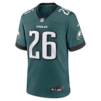 Men's Nike Saquon Barkley Midnight Green Philadelphia Eagles Game Player Jersey