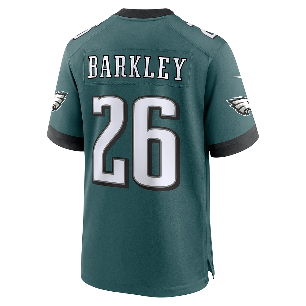 Men's Nike Saquon Barkley Midnight Green Philadelphia Eagles Game Player Jersey