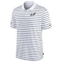 Men's Nike White Philadelphia Eagles Sideline Lock Up Victory Performance Polo