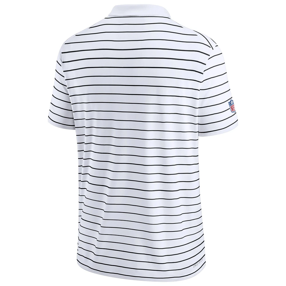 Men's Nike White Philadelphia Eagles Sideline Lock Up Victory Performance Polo