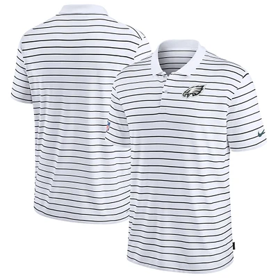 Men's Nike White Philadelphia Eagles Sideline Lock Up Victory Performance Polo
