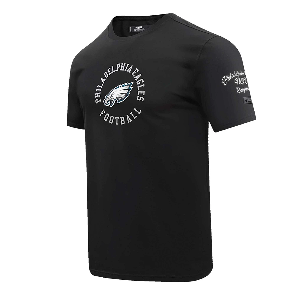 Men's Pro Standard Black Philadelphia Eagles Hybrid T-Shirt