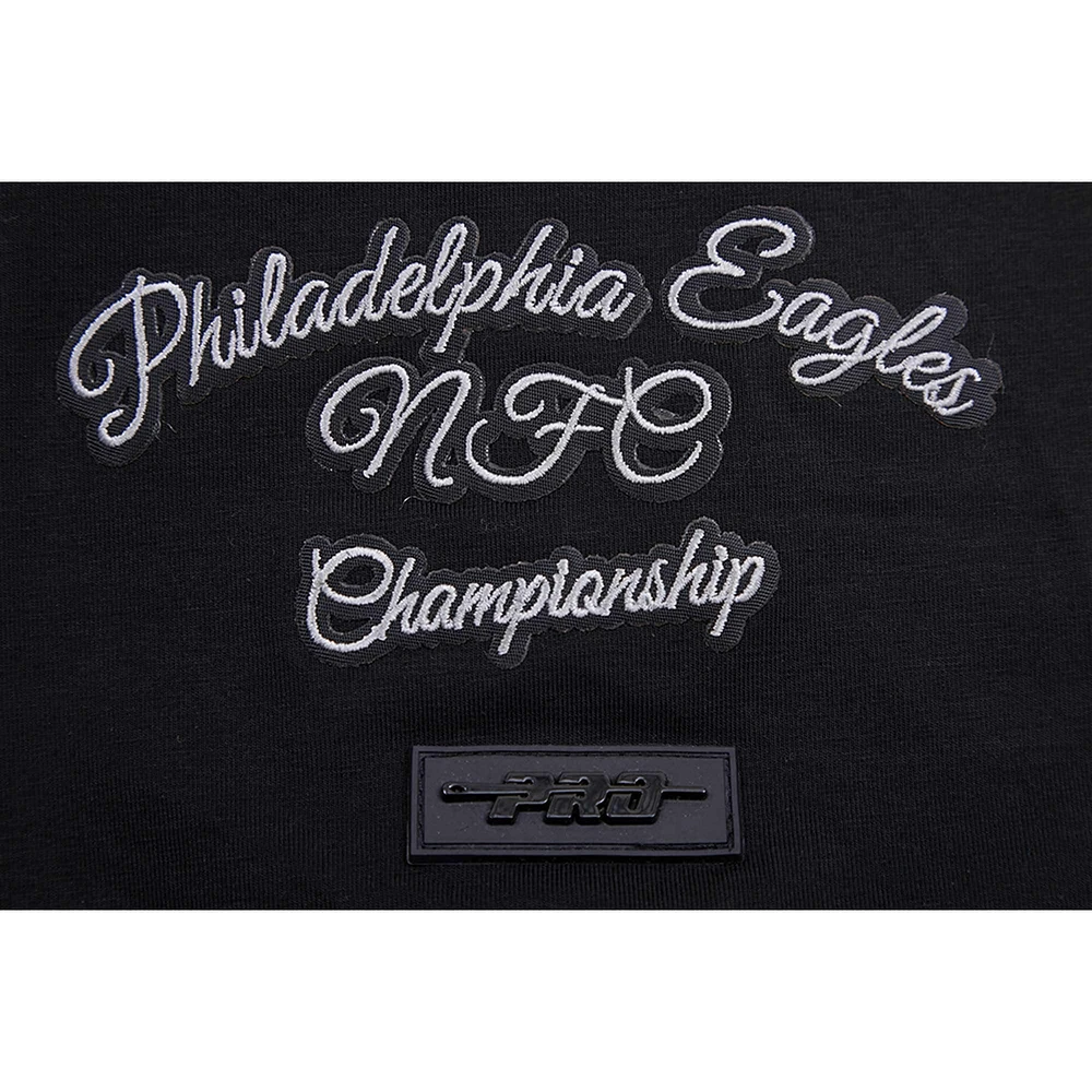 Men's Pro Standard Black Philadelphia Eagles Hybrid T-Shirt