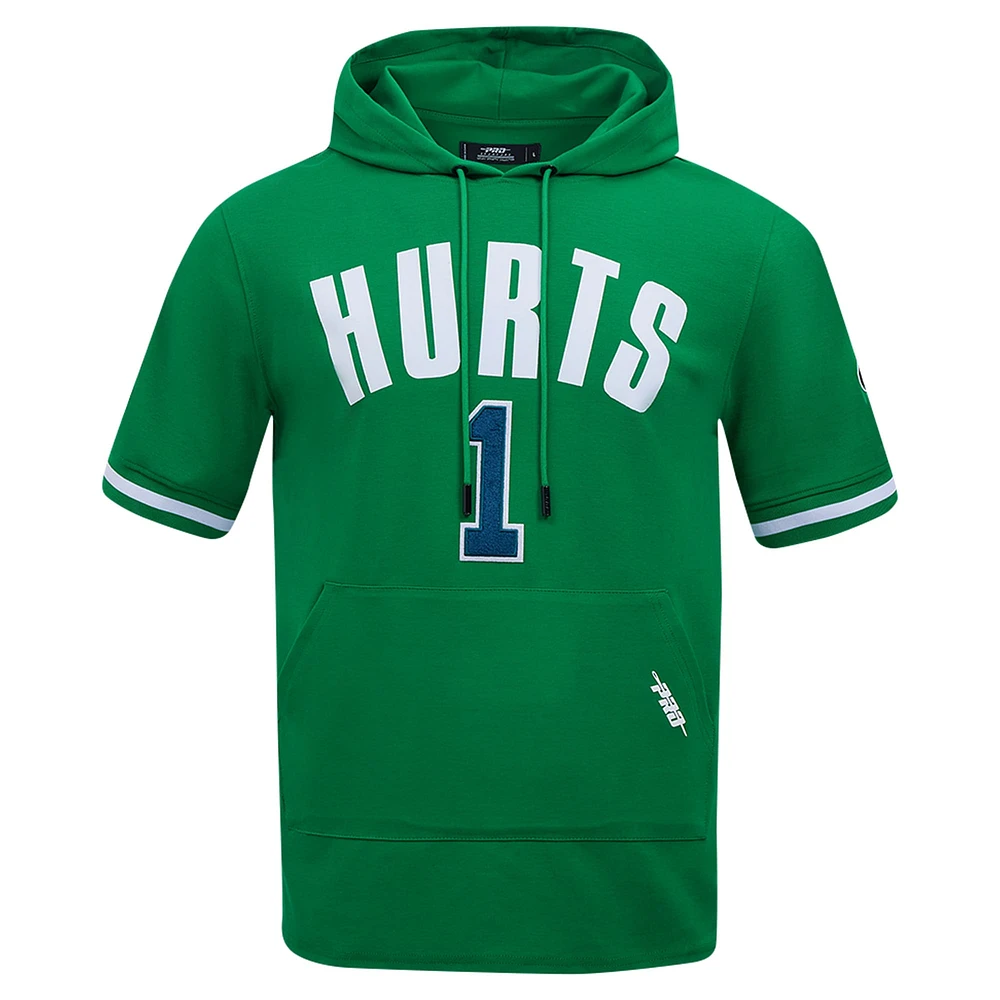Men's Pro Standard Jalen Hurts Kelly Green Philadelphia Eagles Player Name & Number Hoodie T-Shirt