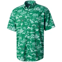 Men's Reyn Spooner Green Philadelphia Eagles Throwback Kekai Print Button-Up Shirt