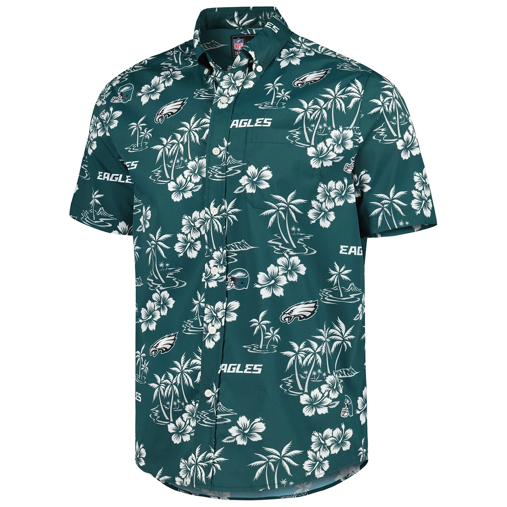 Men's Reyn Spooner Midnight Green Philadelphia Eagles Kekai Button-Up Shirt