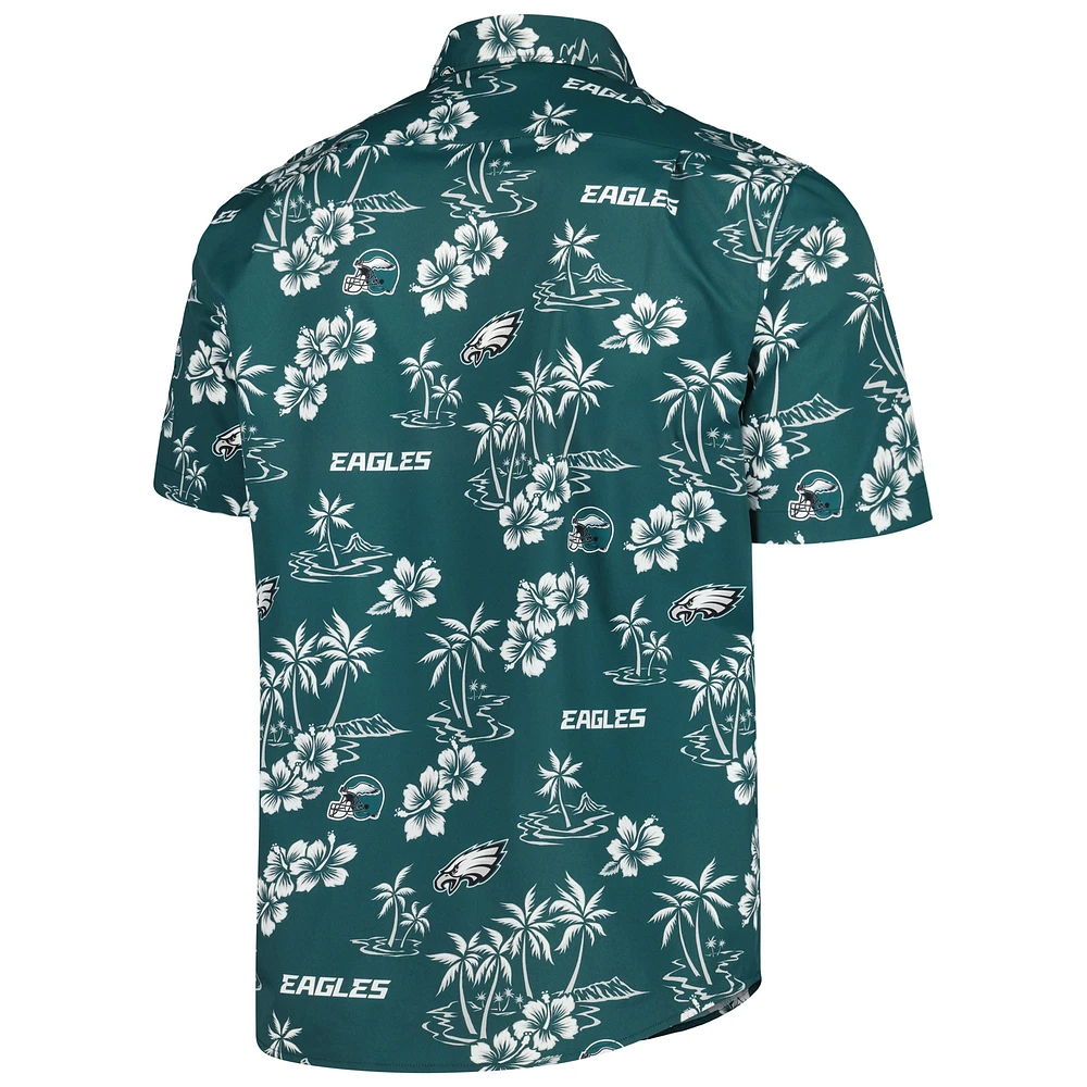 Men's Reyn Spooner Midnight Green Philadelphia Eagles Kekai Button-Up Shirt