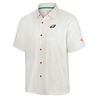 Men's Tommy Bahama White Philadelphia Eagles Coconut Matchup Camp Button-Up Shirt