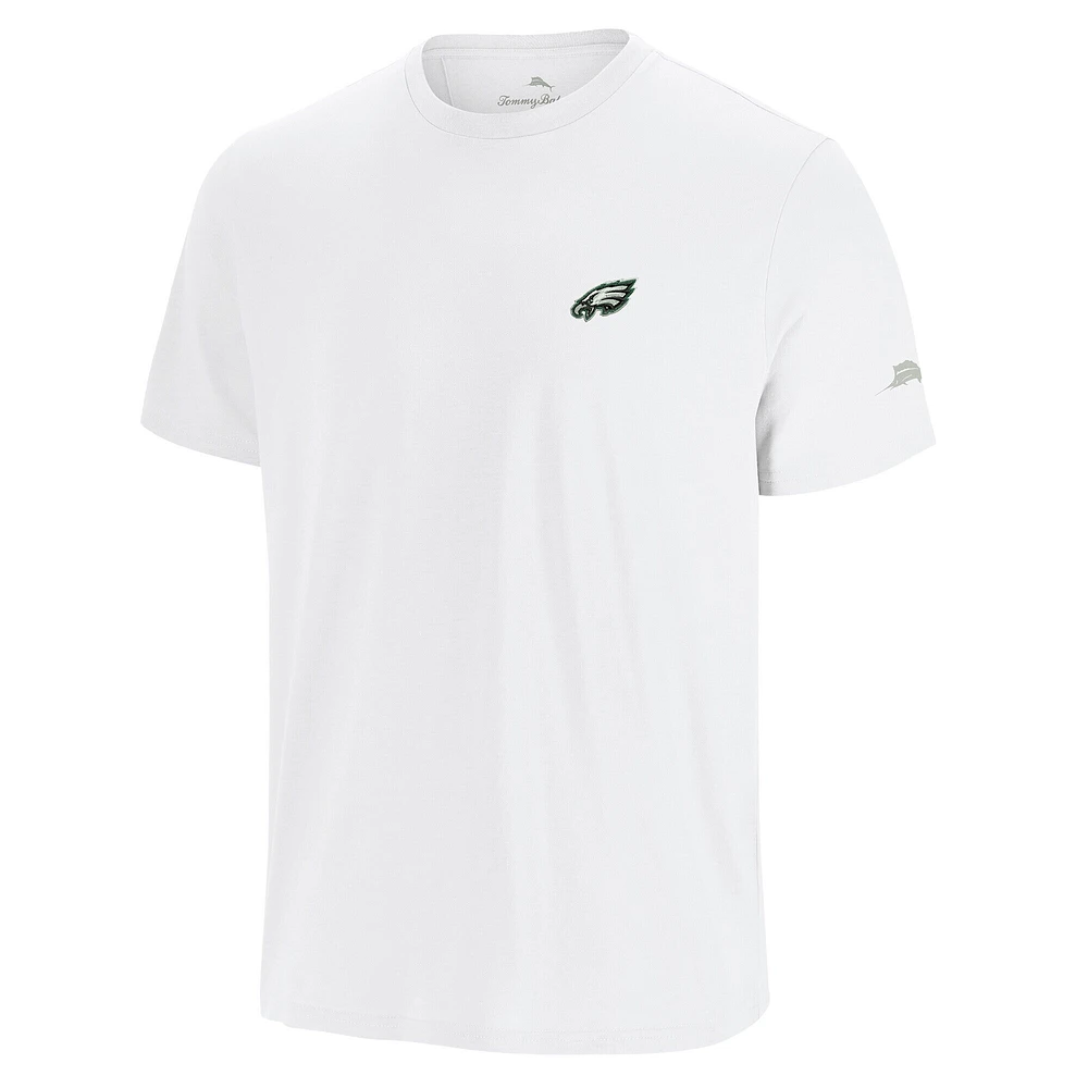 Men's Tommy Bahama White Philadelphia Eagles Sport Torchdown Graphic T-Shirt
