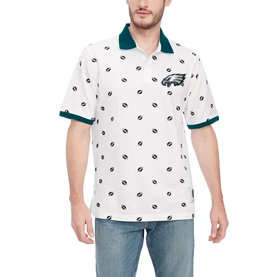 Polo Tommy Hilfiger blanc en piqué Philadelphia Eagles Bryce pour hommes