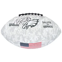 Nick Foles Philadelphia Eagles Autographed Wilson 2024 Salute To Service Football 