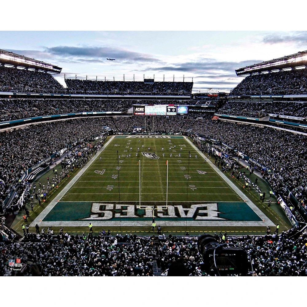 Photographie non signée de la zone d'en-but du Lincoln Financial Field des Philadelphia Eagles