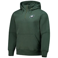 Unisex Dunbrooke  Green Philadelphia Eagles Defender Quarter-Zip Hoodie