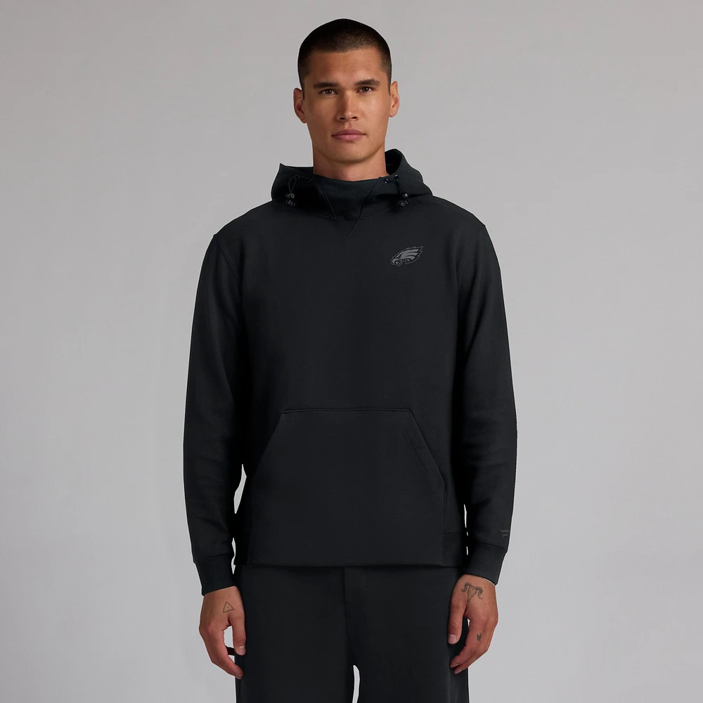 Unisex Fanatics Black Philadelphia Eagles Front Office Tonal Tri-Blend Pullover Hoodie
