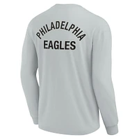 Unisex Fanatics Gray Philadelphia Eagles Elements Super Soft Long Sleeve T-Shirt