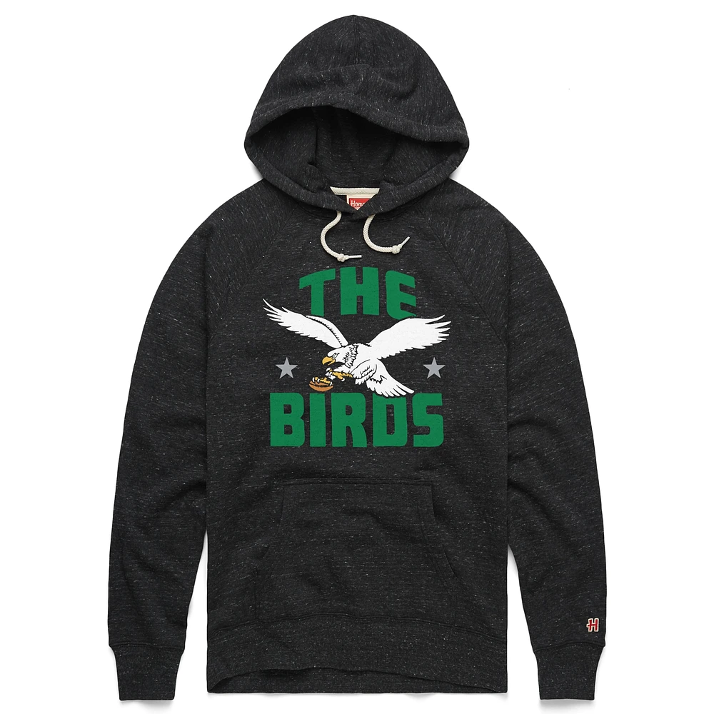 Unisex Homage Gray Philadelphia Eagles Hyperlocal Raglan Pullover Hoodie
