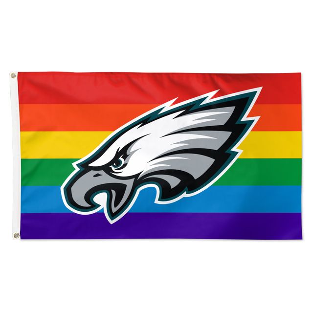 WinCraft Philadelphie Eagles 3' x 5' Pride Deluxe Drapeau 1 face