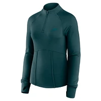 Women's Fanatics  Midnight Green Philadelphia Eagles Elements Quarter-Zip Jacket