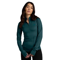 Women's Fanatics  Midnight Green Philadelphia Eagles Elements Quarter-Zip Jacket