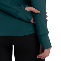 Women's Fanatics  Midnight Green Philadelphia Eagles Elements Quarter-Zip Jacket
