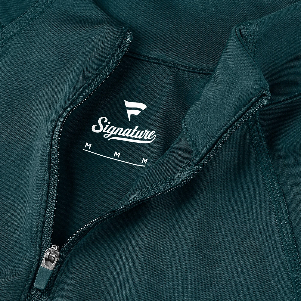 Women's Fanatics  Midnight Green Philadelphia Eagles Elements Quarter-Zip Jacket