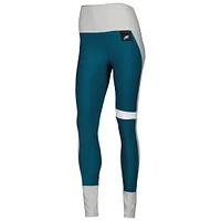 Women's KIYA TOMLIN Midnight Green/Gray Philadelphia Eagles Colorblock Tri-Blend Leggings
