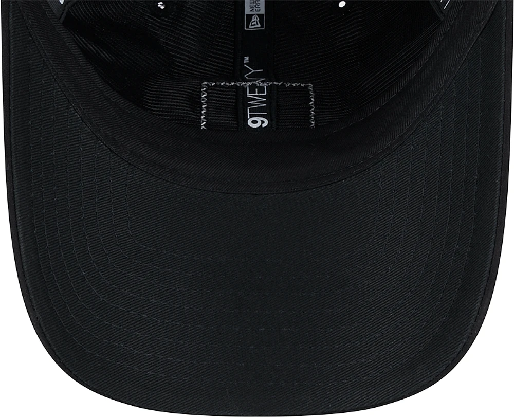 Women's New Era Black Philadelphia Eagles Suede Patch 9TWENTY Adjustable Hat