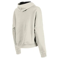 Women's New Era Cream Philadelphia Eagles 3rd Down Historic Pullover Hoodie
