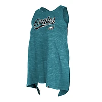 Women's New Era Midnight Green Philadelphia Eagles  Space Dye Active Tank Top