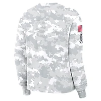 Women's Nike Arctic Camo Philadelphia Eagles 2024 Salute To Service Performance Long Sleeve T-Shirt