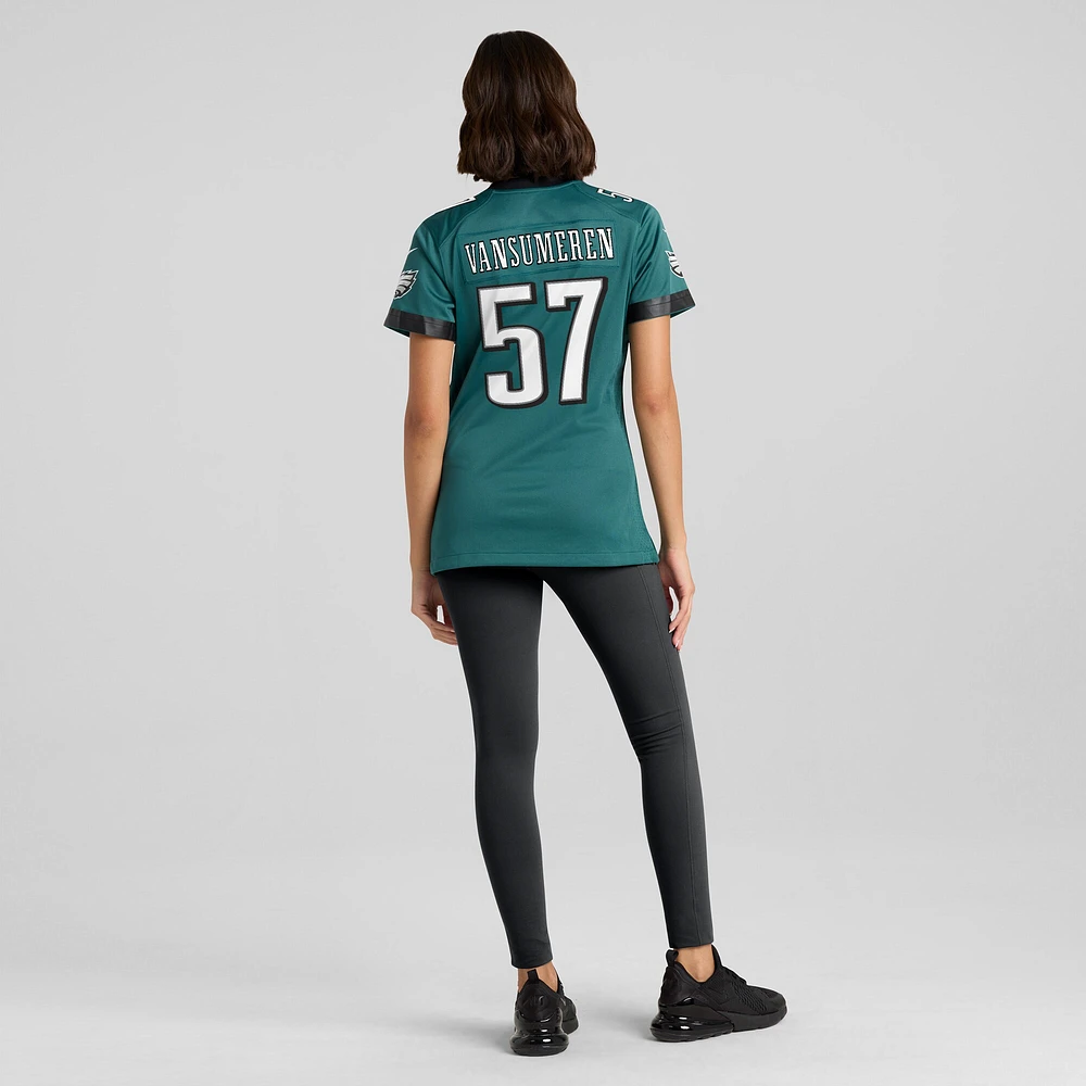 Women's Nike Ben VanSumeren Midnight Green Philadelphia Eagles Team Game Jersey